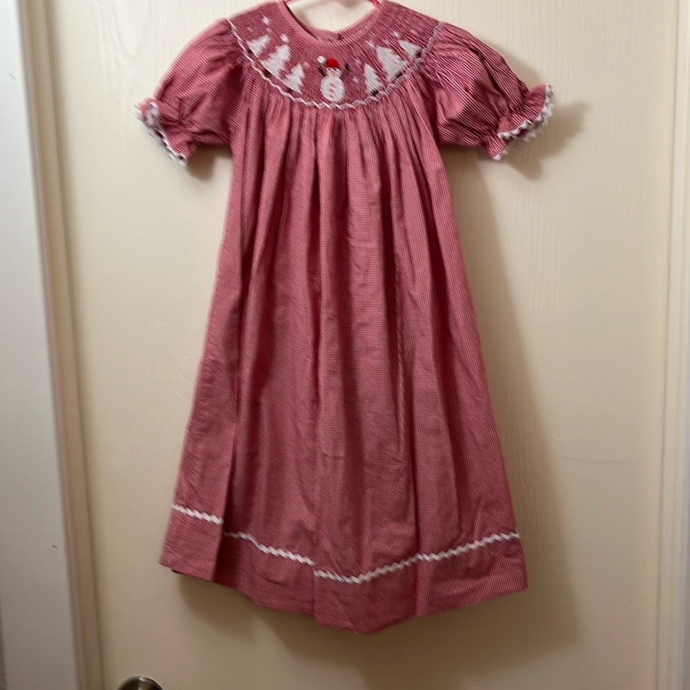 Babeem checkered girls Christmas dress